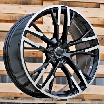 Джанта R19x8.5  5X112  ET  34  66.5  F726  Black Polished (MB)  Fits for AUD  (K8)  (HYBRID FORGED)