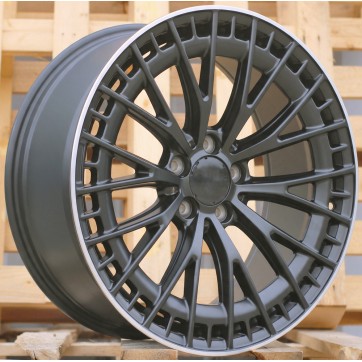 Джанта R19x8.5  5X112  ET  36  66.6  3S1384  (H3399F)  Black Matt+Polished Lip (BMPL)  For MER  (K8)  (HYBRID FORGED Rear+Front)