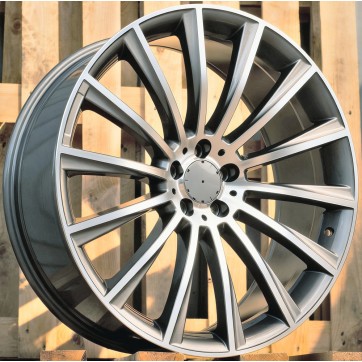 Джанта R19x8.5  5X112  ET  36  66.6  B1048  (FBX125)  Grey Polished (MG)  For MER  (M)  (HYBRID FORGED)