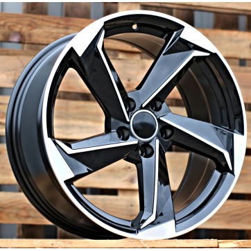 Джанта R19x8.5  5X112  ET  40  66.5  B5185  (IN5293)  Black Polished (MB)  Fits for AUD  (Z6+Z5+K8)