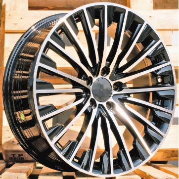 Джанта R19x8.5  5X112  ET  40  66.5  FBX132  Black Polished (MB)  Fits for MER  (Z5+Z6)  (HYBRID FORGED Rear+Front)