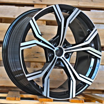 Джанта R19x8.5  5X112  ET  40  66.5  FBX201  Black Polished (MB)  Fits for AUD  (K7+K3)  HYBRID FORGED)