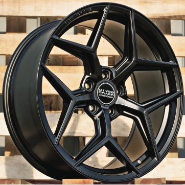 Джанта R19x8.5  5X112  ET  40  66.6  HX04F  Black Half Matt (BLHM)  Fits for HAXER  (Z7)  (HYBRID FORGED (Front+Rear))