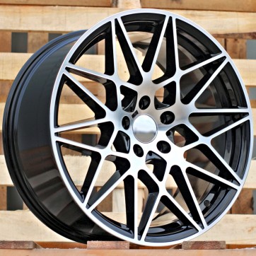Джанта R19x8.5  5X120  ET  34  72.6  B5167  (XF023)  Black Polished (MB)  Fits for BMW  (K4)  (HYBRID FORGED Rear+Front)