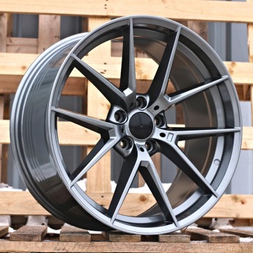 Джанта R19x8.5  5X120  ET  35  72.6  B1416  (FBX124)  Gun Metal (GM)  Fits for BMW  (P2+Z7+M)  (HYBRID FORGED Rear+Front)