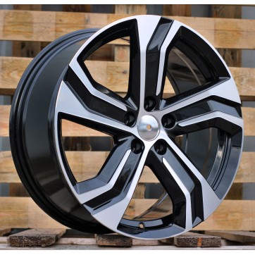 Джанта R19x8  5X108  ET  42.5  63.3  Y0143  Black Polished (MB)  Fits for VOLVO  (M)