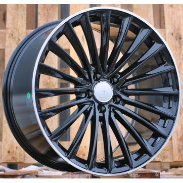 Джанта R19x8  5X112  ET  35  66.6  B5909  Black+Polished Lip (BLPL)  For MER  (Z7)  ())