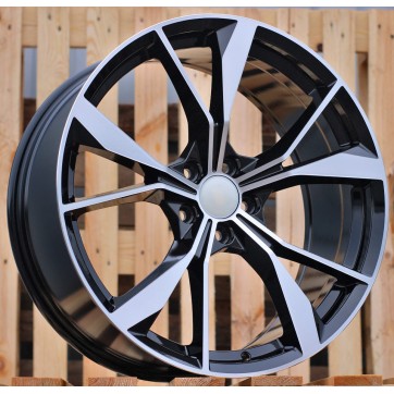 Джанта R19x8  5X112  ET  41  57.1  B5808  (IN5595)  Black Polished (MB)  Fits for VW  (M)