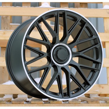 Джанта R19x8  5X112  ET  43  66.6  B1766  (XE582)  Black Half Matt+Polished Lip (BLHMPL)  For MER  (K4)  (Rear+Front)