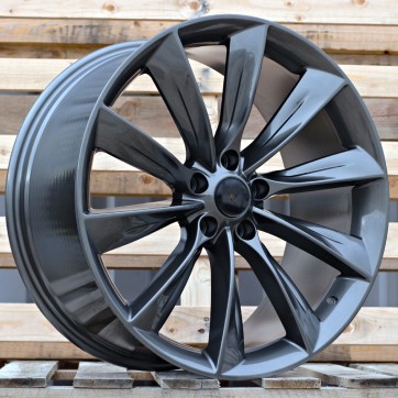 Джанта R19x9.5  5X114.3  ET  40  64.1  3S209  (FBX071)  Gun Metal (GM)  Fits for TESLA  (P2)  (HYBRID FORGED (Model Y))