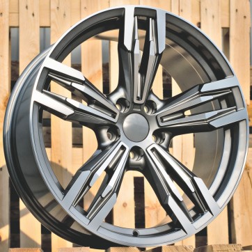 Джанта R19x9.5  5X120  ET  38  72.6  BY983  Grey Polished (MG)  Fits for BMW  (P+Z1+Z4)  (Rear+Front)