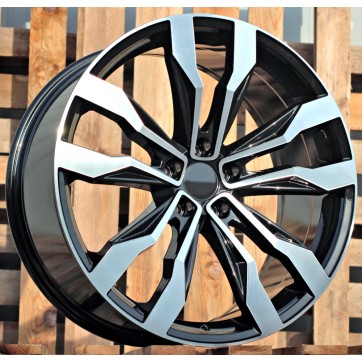 Джанта R20x8.5  5X112  ET  28  66.6  B5333  (D5389)  Black Polished (MB)  Fits for VW  (S)