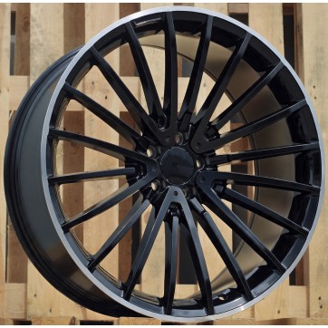Джанта R20x8.5  5X112  ET  38  66.6  MR532  (FBX122)  Black+Polished Lip (BLPL)  Fits for MER  (K7+K8)  (HYBRID FORGED Front+Rear)