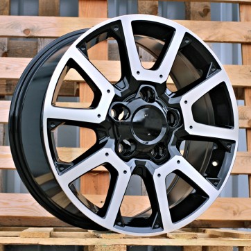 Джанта R20x8.5  5X150  ET  55  110.1  B1380  Black Polished (MB)  Fits for 4X4  (K3)