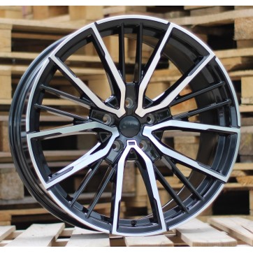 Джанта R20x9.5  5X112  ET  37  66.6  I5498  Black Polished (MB)  Fits for BMW  (K7)  (Rear+Front)