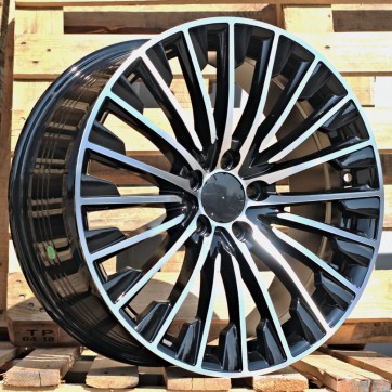 Джанта R20x9.5  5X112  ET  45  66.5  FBX132  Black Polished (MB)  Fits for MER  (Z7)  (HYBRID FORGED Front+Rear)