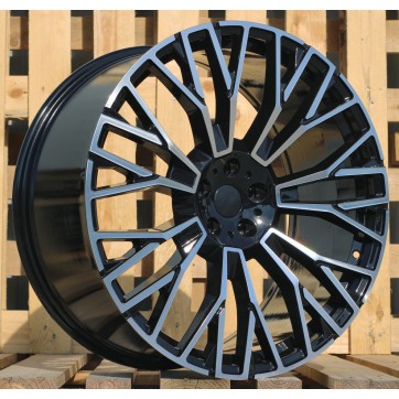 Джанта R21x10.5  5X112  ET  43  66.6  3S1111  Black Polished (MB)  Fits for BMW  (K4+P)  (HYBRID FORGED Rear+Front)