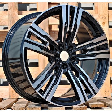 Джанта R21x10.5  5X112  ET  44  66.5  B1831  (H3078F)  Black Polished (MB)  Fits for BMW  (K3+A)  (HYBRID FORGED Fit for VII (G70)Rear+Front)