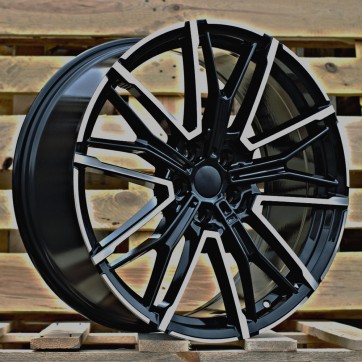 Джанта R21x10.5  5X112  ET  44  66.6  3S1284  (YF0469)  Black Polished (MB)  Fits for BMW  (M)  (HYBRID FORGED Rear+Front)