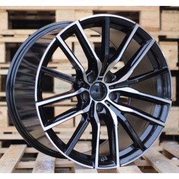 Джанта R21x10.5  5X120  ET  40  74.1  H5032  Black Polished (MB)  For BMW  (P1)  (Rear+Front)