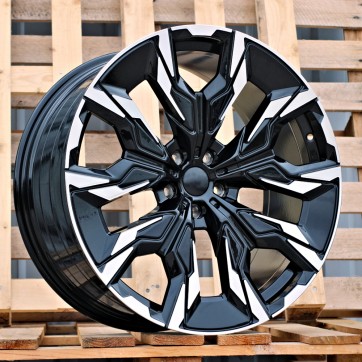 Джанта R21x10  5X112  ET  46  66.6  A5915  (YF5716)  Black Polished (MB)  Fits for BMW  (Z7+M+Z5)  (HYBRID FORGED  Fit for New 5 Series VIII / i5 (G60/G61/G68) Rear+Front)