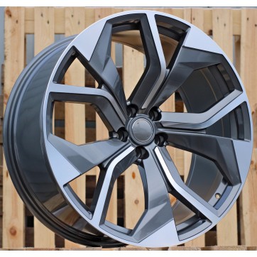 Джанта R21x9.5  5X112  ET  31  66.5  B1637  (BK5758)  Grey Polished (MG)  Fits for AUD  (P)