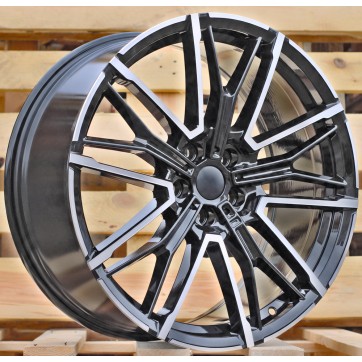 Джанта R21x9.5  5X112  ET  31  66.6  3S1284  (YF0469)  Black Polished (MB)  For BMW  (M)  (HYBRID FORGED Rear+Front)
