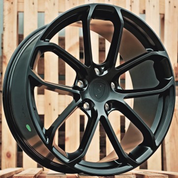 Джанта R21x9.5  5X130  ET  46  71.6  H5084  (YF5593)  Black Half Matt (BLHM)  Fits for PORCH  (P1+Z7+Z5+S)  (HYBRID FORGED)