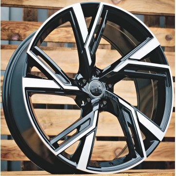 Джанта R21x9  5X112  ET  35  66.5  B1571  (FB641)  Black Polished (MB)  For AUD  (P2+M)  (HYBRID FORGED)