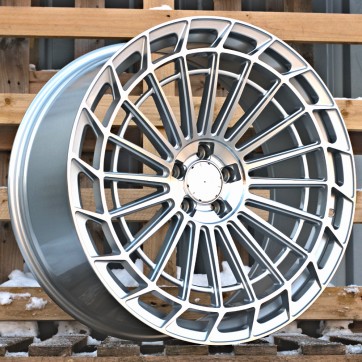 Джанта R22x10.5  5X112  ET  38  66.6  FBX162  (FB780)  Machined Silver (MS)  Fits for MER  (Z6)  (Rear+Front)