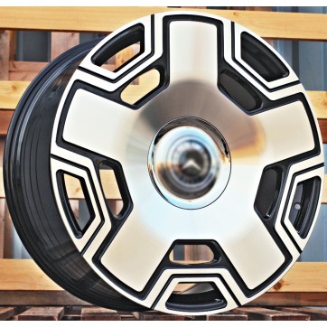 Джанта R22x10  5X130  ET  35  84.1  F3053  (BYF3053)  Black Polished (MB)  Fits for MER  (Z1)  (HYBRID FORGED Fit for Monoblo style)