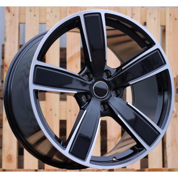 Джанта R22x10  5X130  ET  48  71.6  H5082  (IN5584)  Black Polished (MB)  Fits for PORCH  (Z5)  (Rear+Front)