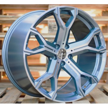 Джанта R22x9.5  5X112  ET  37  66.6  B5498  (BYD1538)  Grey Polished Half Matt (MGHM)  Fits for BMW  (K3)  ((MGMF))