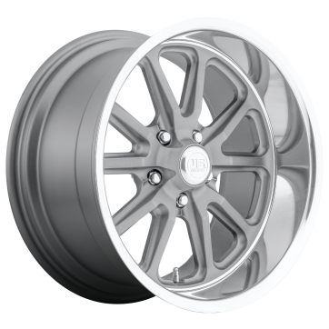 Джанта US Mag 1PC U111 RAMBLER 18X8 5x120.65 ET 1 72.56 TEXTURED GRAY W/ DIAMOND CUT LIP