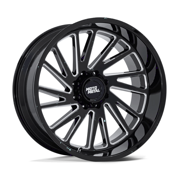 Джанта Moto Metal MO811 COMBAT 22X10 6x139.7 ET -18 106.10 GLOSS BLACK MILLED