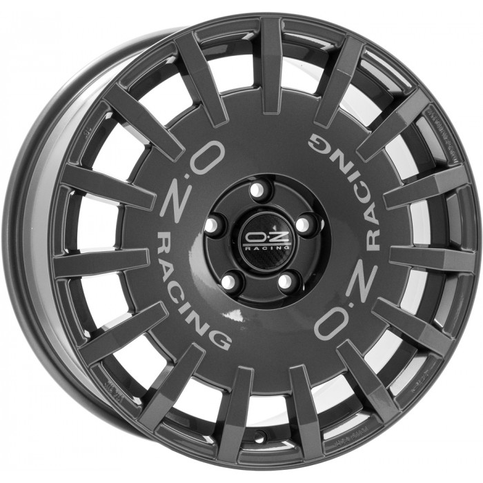 Джанта OZ RALLY RACING DARK GRAPHITE SILVER LETTERING 8Jx19" 5x114.3 ET45 CB75