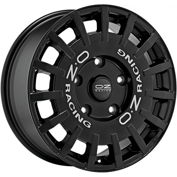 Джанта OZ RALLY RACING GLOSS BLACK SILVER LETTERING 8Jx19" 5x112 ET45 CB75