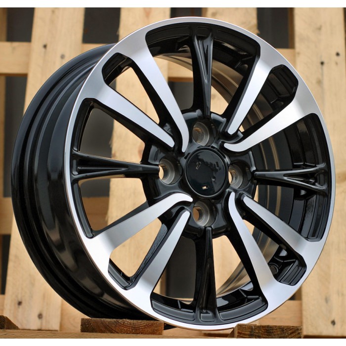 Джанта R14x5.5  4X100  ET  40  54.1  I0360  Black Polished (MB)  Fits for TOYOT  (K7)
