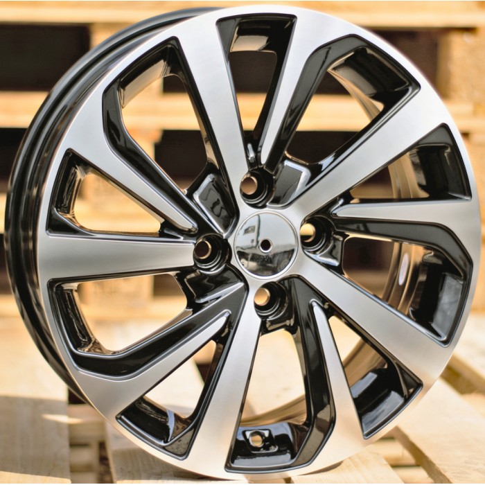 Джанта R14x6  4X100  ET  45  54.1  A423  (IN5429)  Black Polished (MB)  Fits for HYUND  (K7)