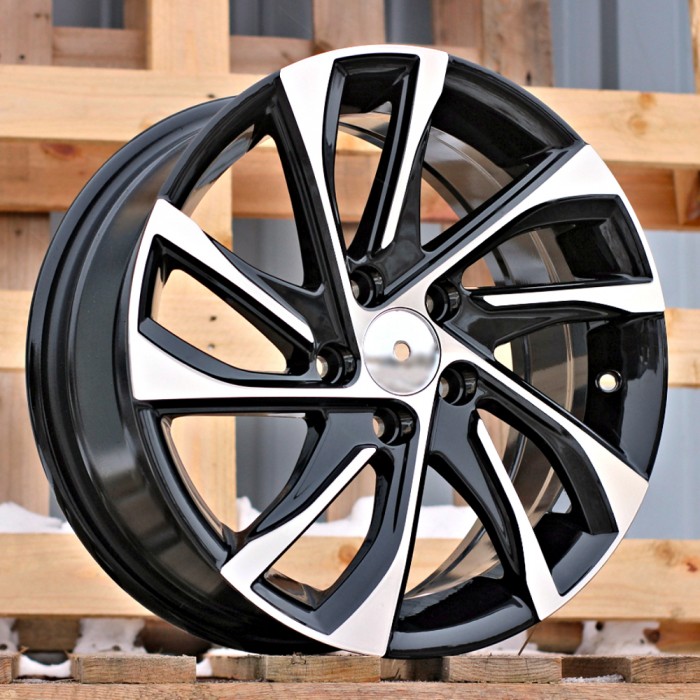 Джанта R15x6.5  5X100  ET  40  57.1  B5760  Black Polished (MB)  Fits for RACIN  (Z7)