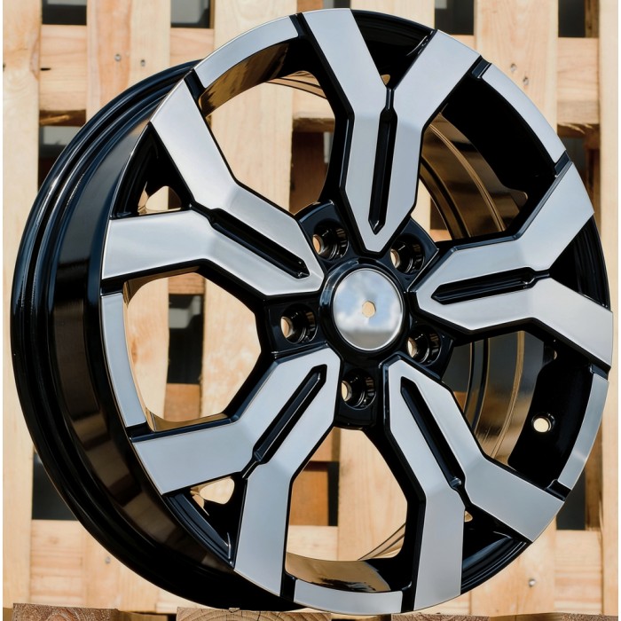Джанта R16x6.5  4X100  ET  45  60.1  B1110  Black Polished (MB)  Fits for DACIA  (R)  (NEW Model)