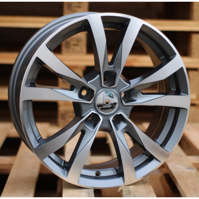 Джанта R16x6.5  5X108  ET  42  67.1  BK533  Grey Polished (MG)  Fits for RACIN  (L1+K4)