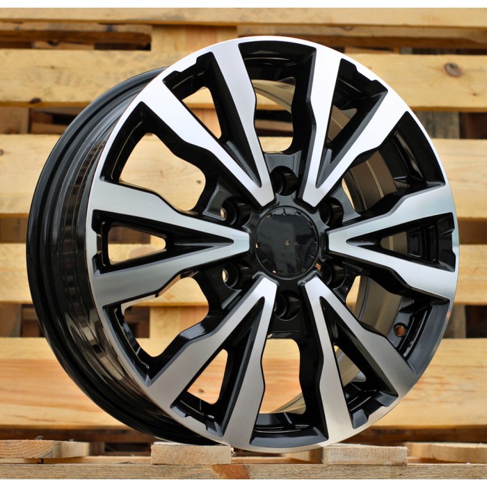 Джанта R16x6.5  6X125  ET  55  74.1  B3025  Black Polished (MB)  For IVECO  (Z2)  (HYBRID FORGED 4X4(max 1250kg))