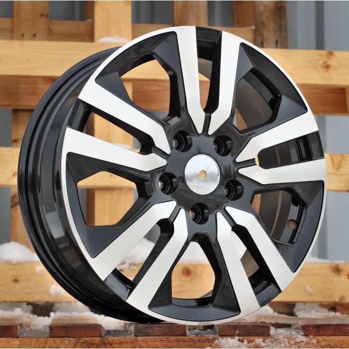 Джанта R17x6  5X114.3  ET  50  66.1  IN3516F  Black Polished (MB)  For RENAU  (M)  (HYBRID FORGED (max 1250kg)4X4)