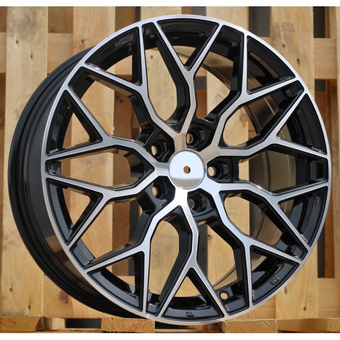 Джанта R17x7.5  5X108  ET  40  67.1  B5812  Black Polished (MB)  For RACIN  (K4+R+D5)  (Style Vossen)
