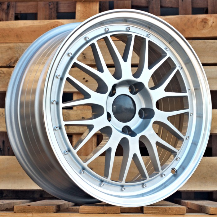 Джанта R17x7.5  5X112  ET  35  73.1  A1025  (3S215)  Silver+Polished Lip (SP)  Fits for RACIN  (D3+M)  (HYBRID FORGED Style BBS)