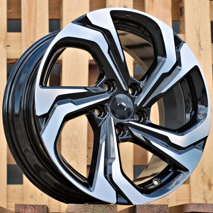 Джанта R17x7.5  5X114.3  ET  45  73.1  D2019  Black Polished (MB)  Fits for RACIN  (Z2+Z6)