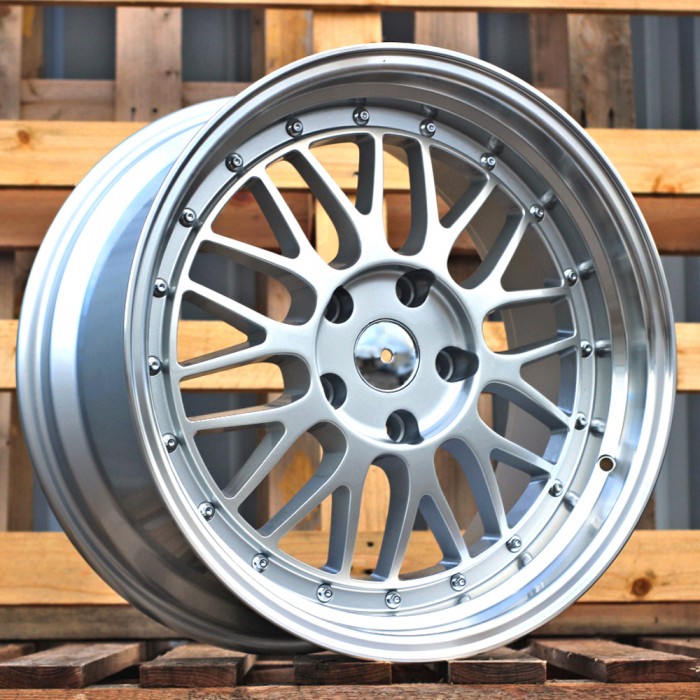 Джанта R17x7.5  5X120  ET  34  72.6  A1025  Silver+Polished Lip (SP)  Fits for RACIN  (P)  (Style RacingLine Rear+Front)