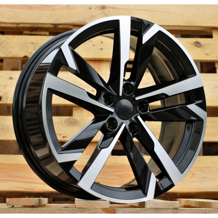 Джанта R17x7  5X112  ET  46  57.1  FBX254  Black Polished (MB)  Fits for SKODA  (Z7+M)  (HYBRID FORGED)