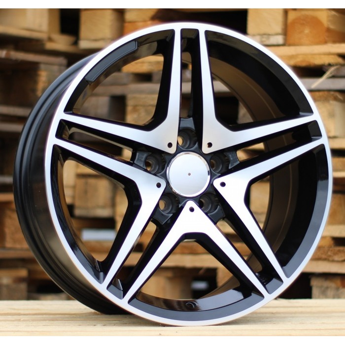 Джанта R17x8  5X112  ET  40  66.6  BK443  Black Polished (MB)  Fits for MER  (K4)